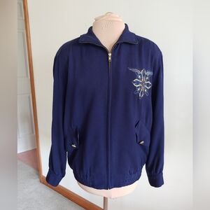 ⚓Silk vintage bomber jacket 14